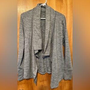 Green Open-Front Women's Cardigan Sweater